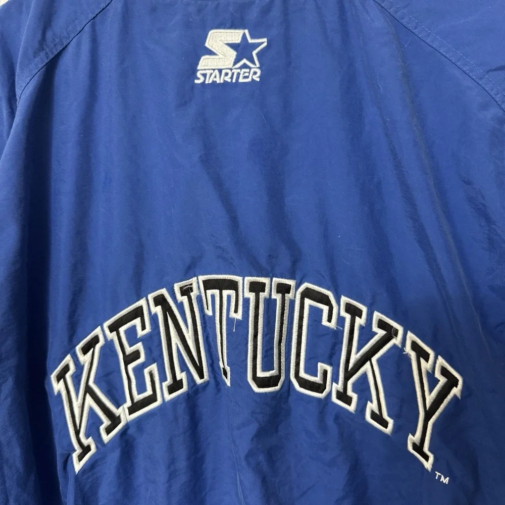 Vintage Kentucky 90's Starter Pullover Windbreaker Size XL Embroidered